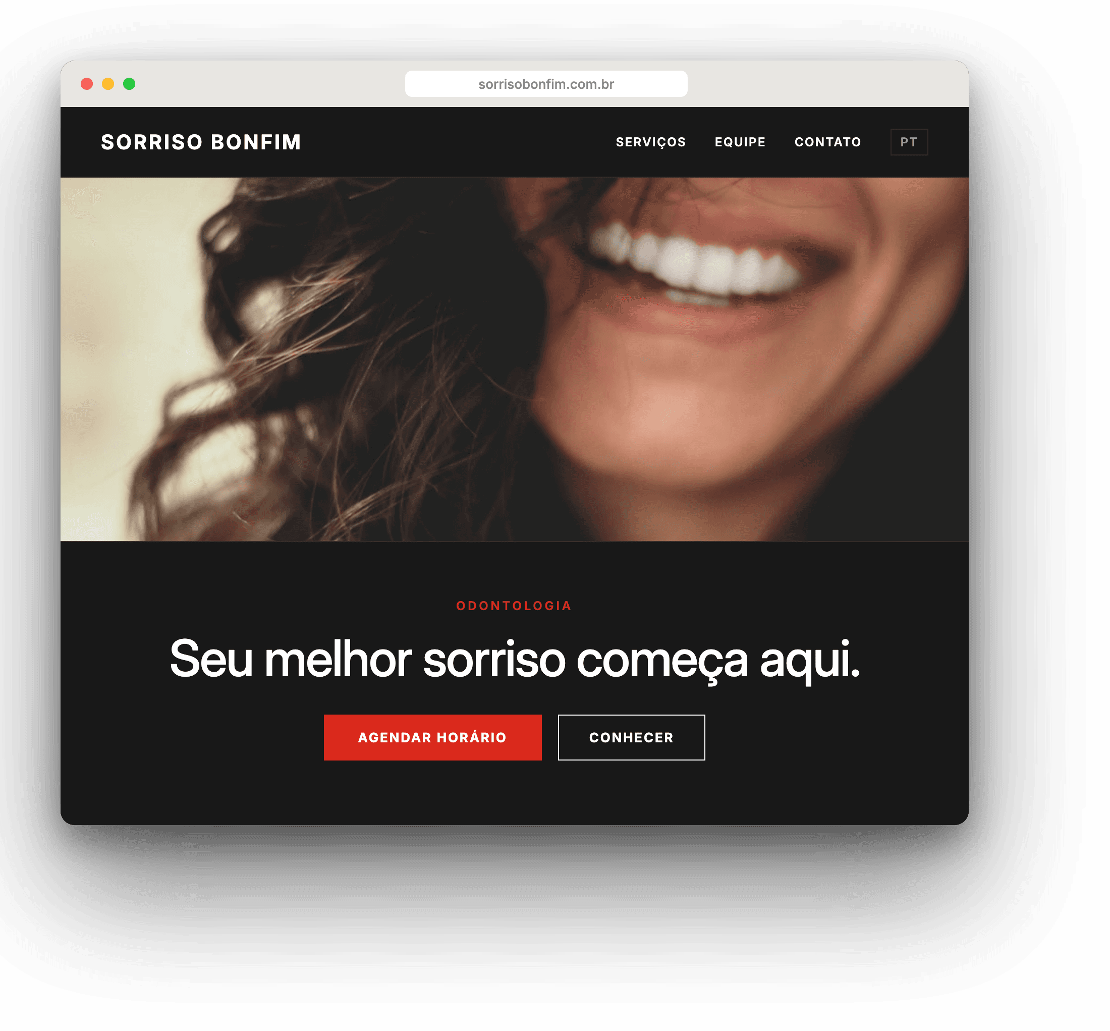 Site da Sorriso Bonfim